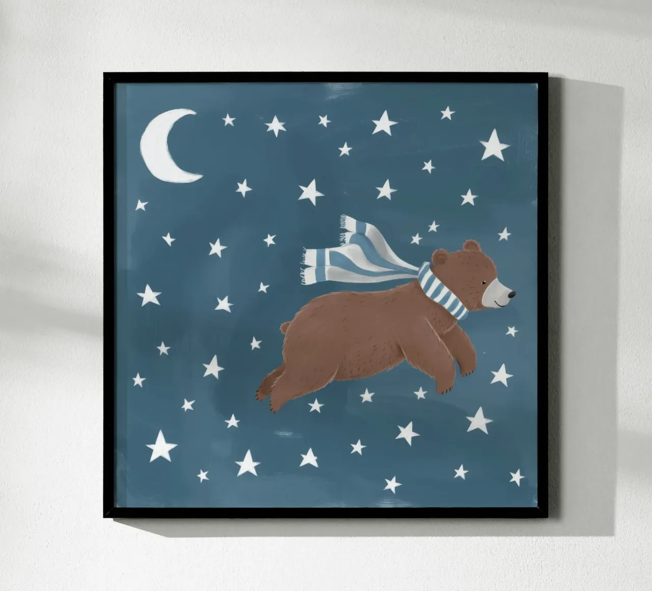 Orso della notte stellata poster da Lumie Layers