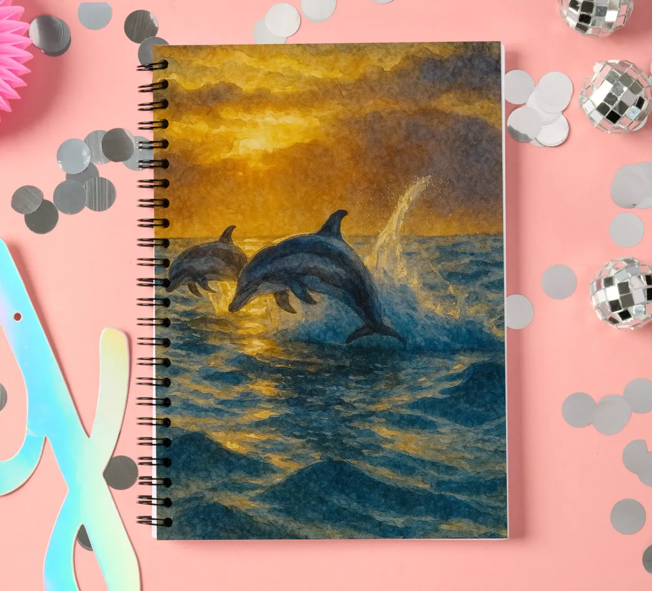 Delphin Malerei Zeichnung Ringbuch von lauraa