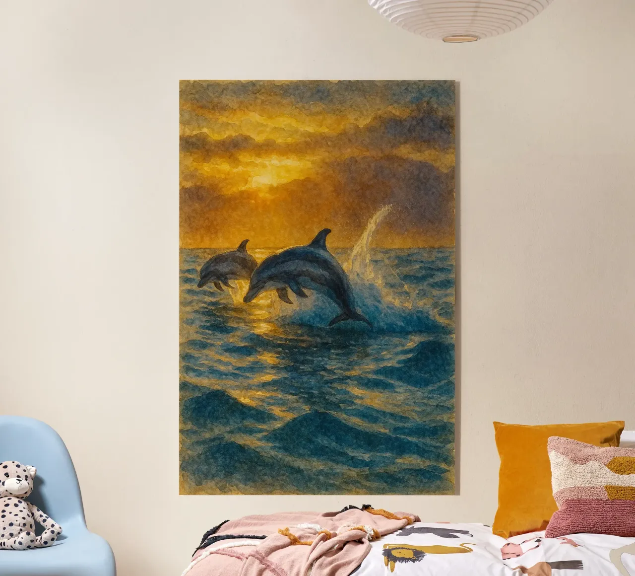 Delphin Malerei Zeichnung Acryl-Glas von lauraa