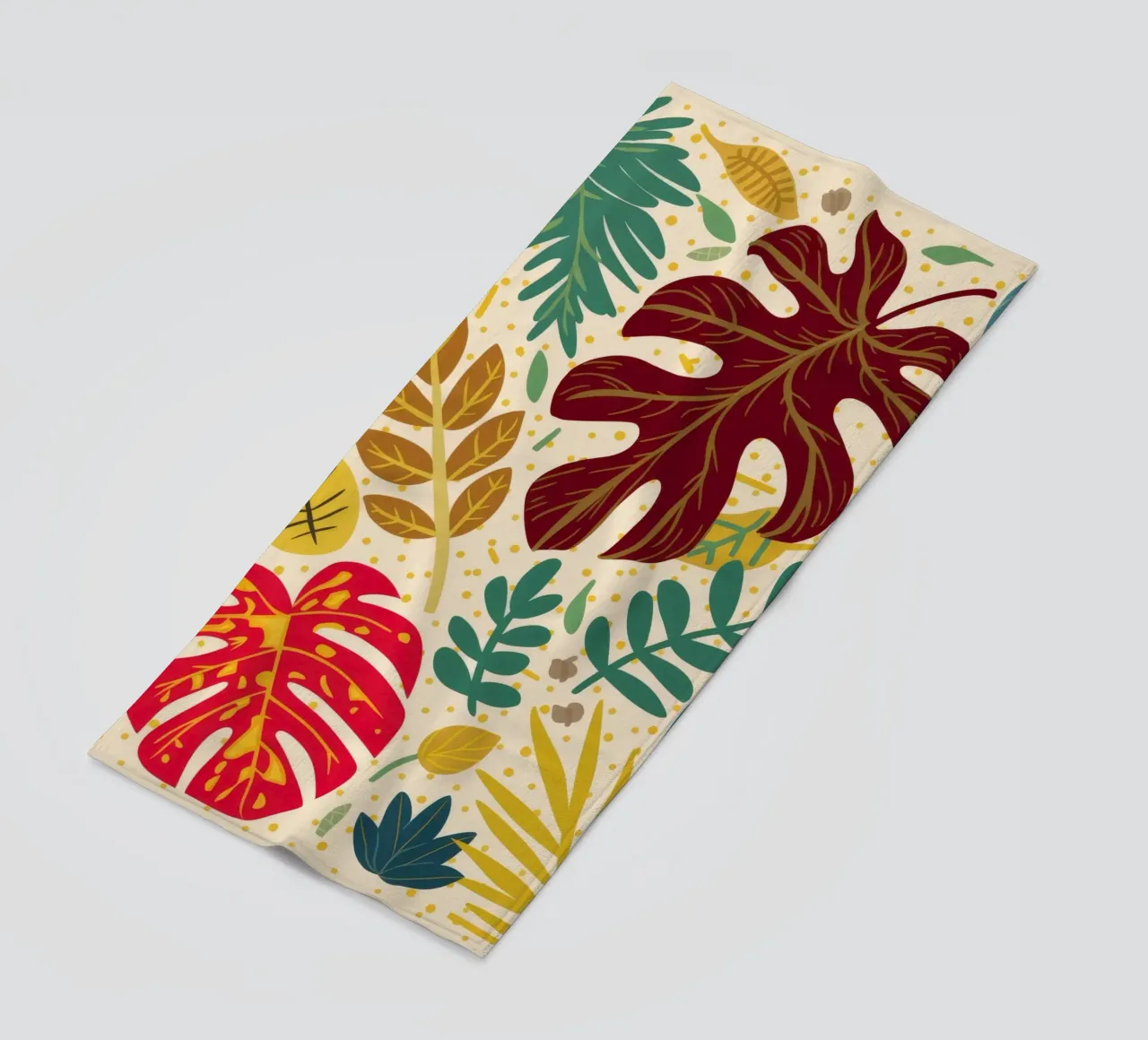 Ora d'oro Monstera telo mare da Grande Serene