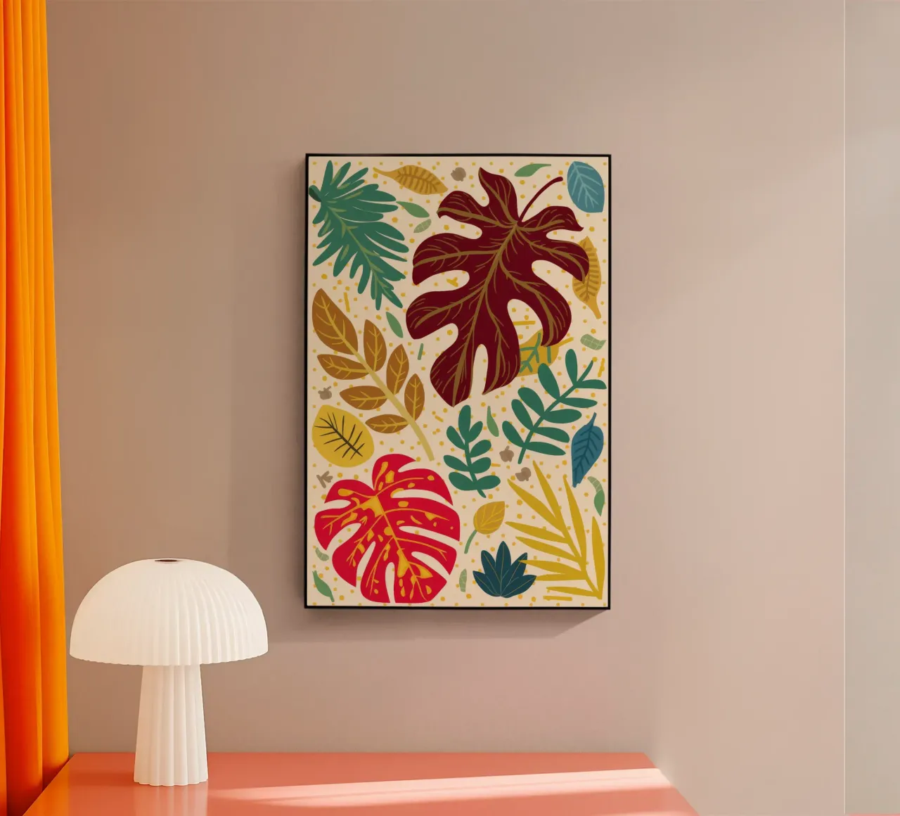 Ora d'oro Monstera plexiglass da Grande Serene