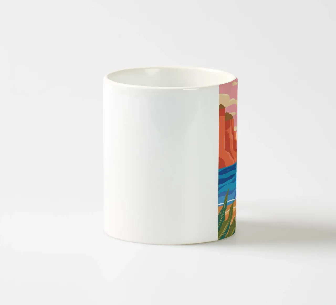 Tramonto con sguardo sulla spiaggia tazza in ceramica da Lumie Layers
