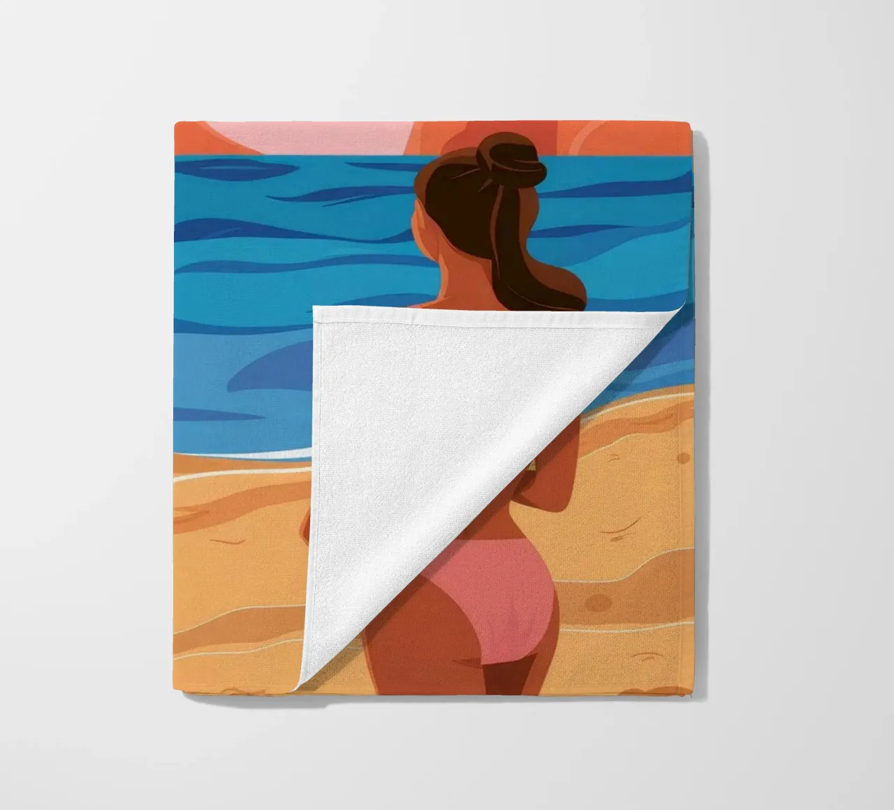 Tramonto con sguardo sulla spiaggia telo mare da Lumie Layers