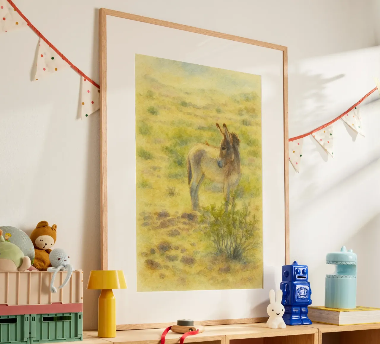 asino pittura disegno poster con telaio in plastica da lauraa