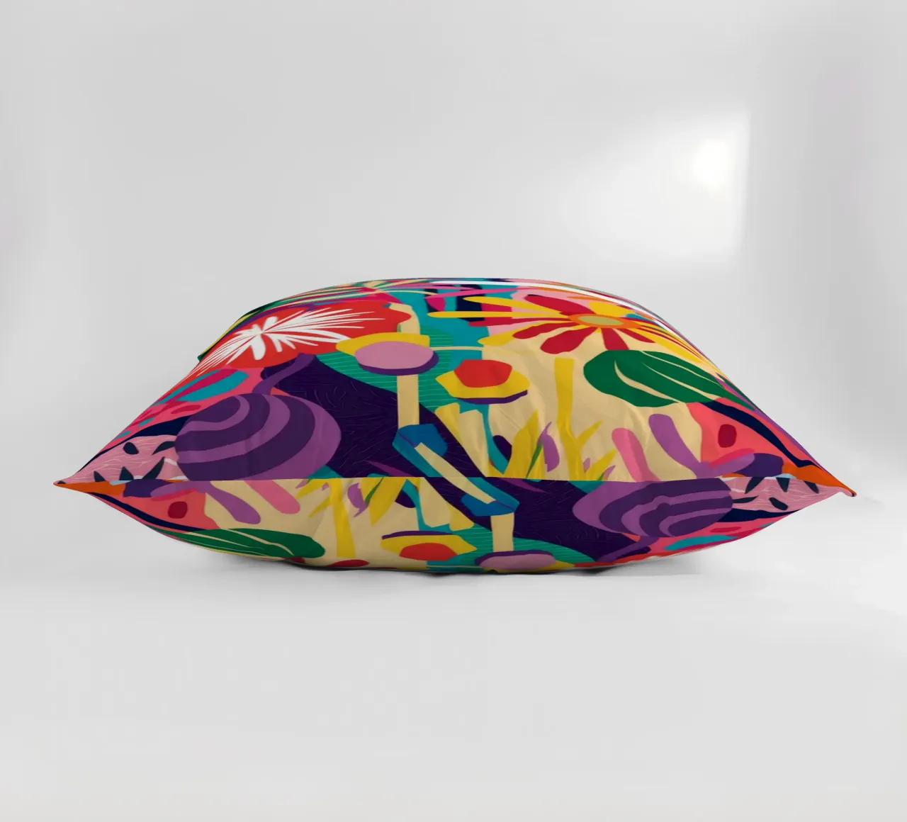 Neon Floral Kollision Kissen von Grande Serene