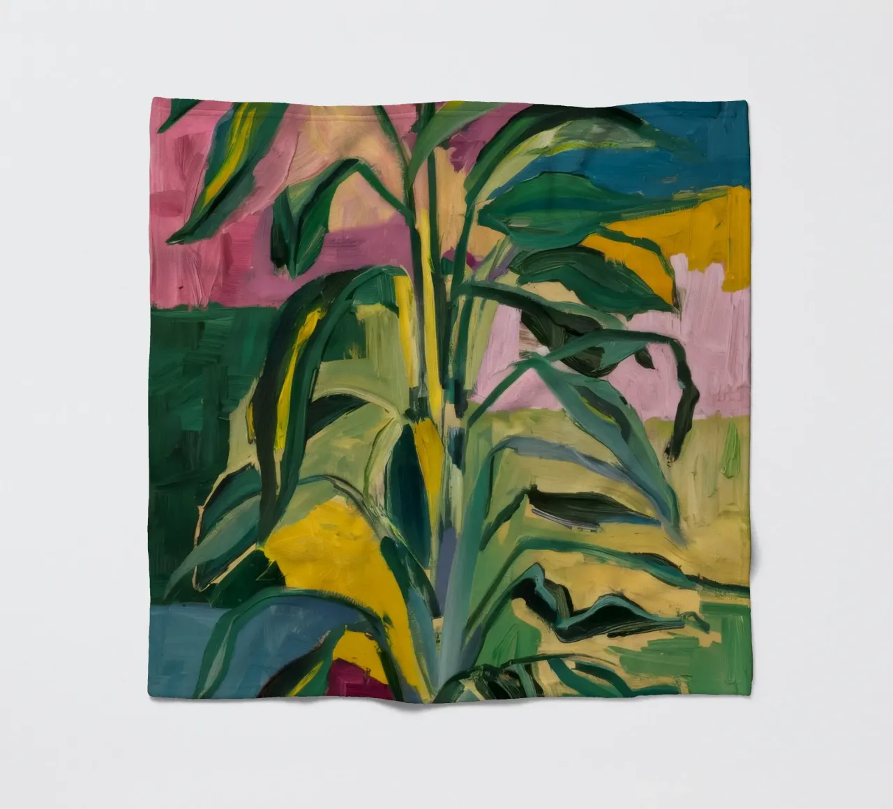 Verdant Pot Pop fleece blanket by Vivid Reverie