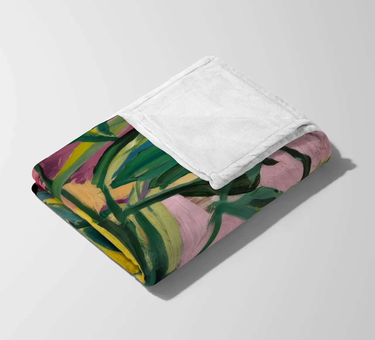 Verdant Pot Pop fleece blanket by Vivid Reverie
