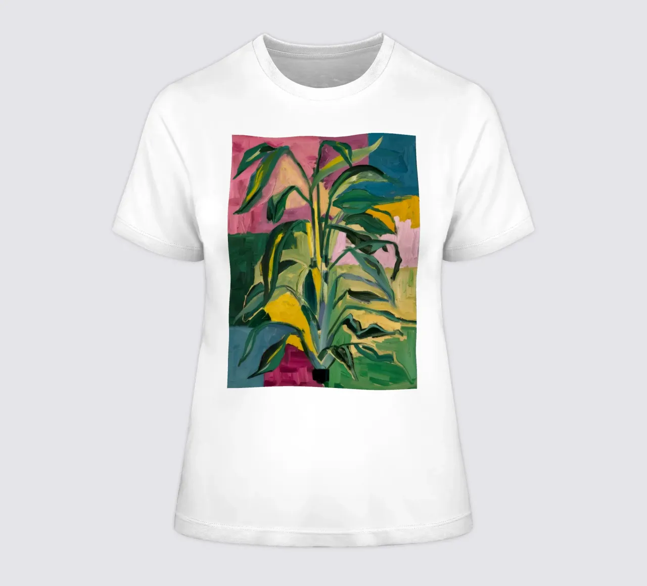 Verdant Pot Pop women's fitted t-shirt by Vivid Reverie