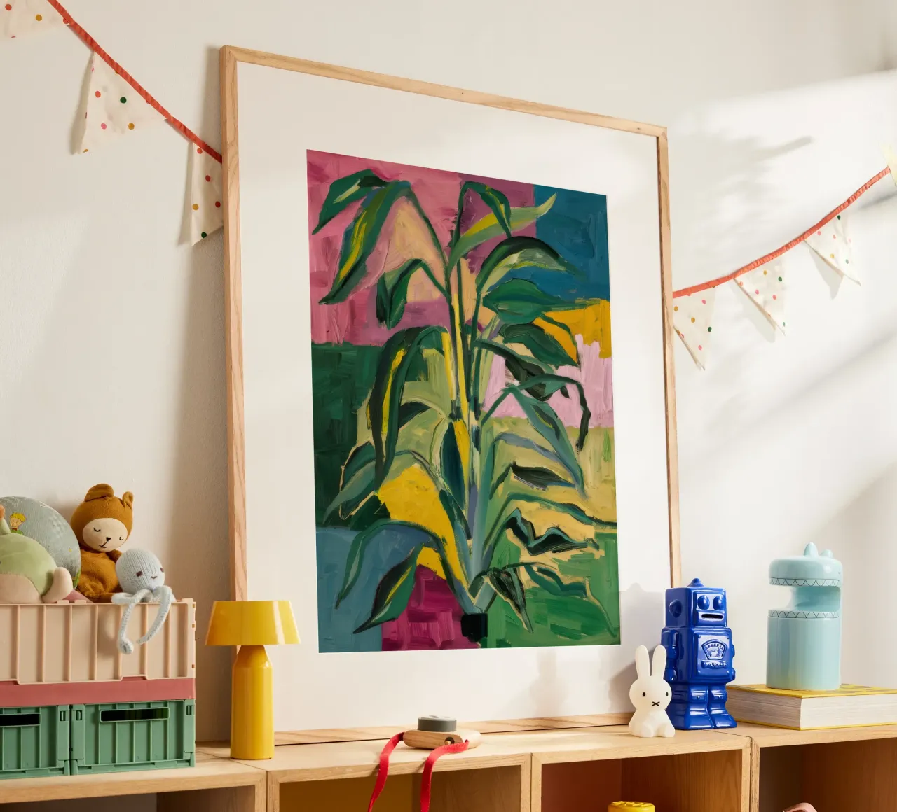 Vaso Verdant Pop poster con telaio in alluminio da Vivid Reverie