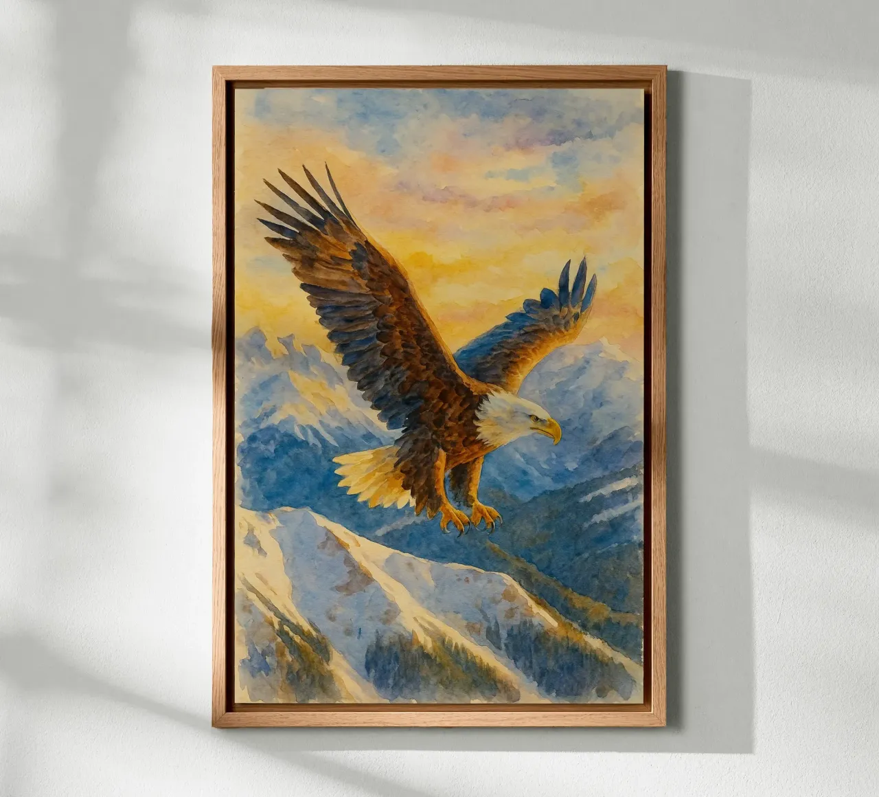 adelaar schilderij tekening canvas met Baklijst van lauraa