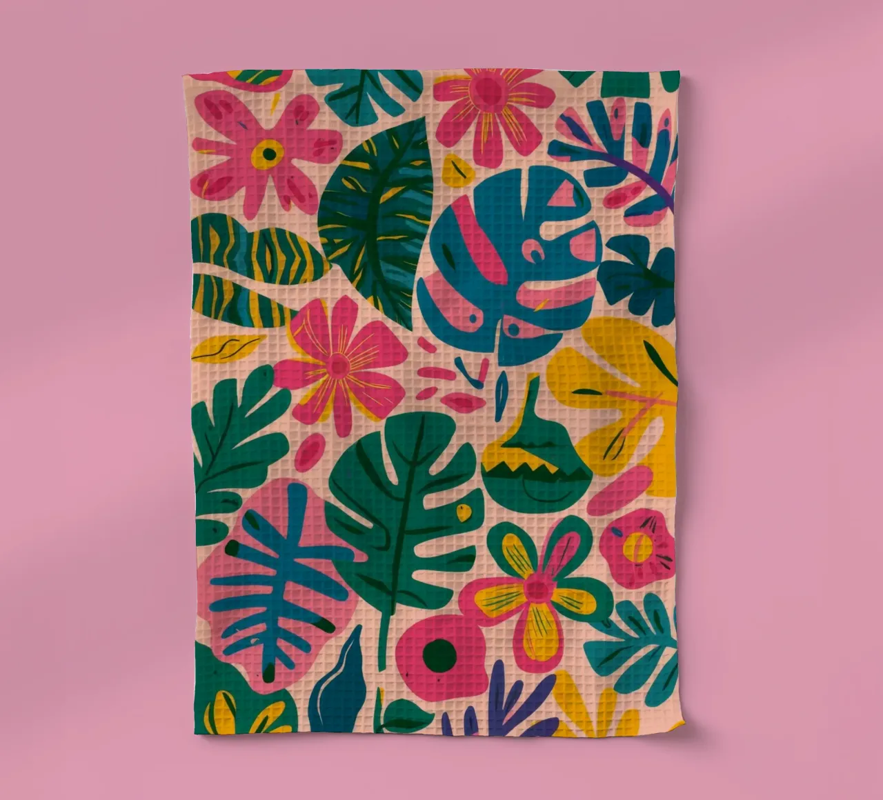 Verdant Jungle Layers tea towel by Grande Serene