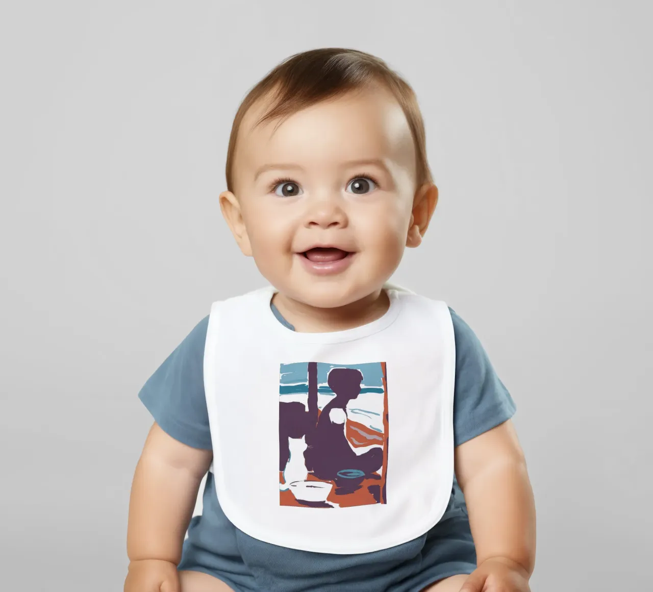 Abstract Forms Play bavaglino da Lumie Layers