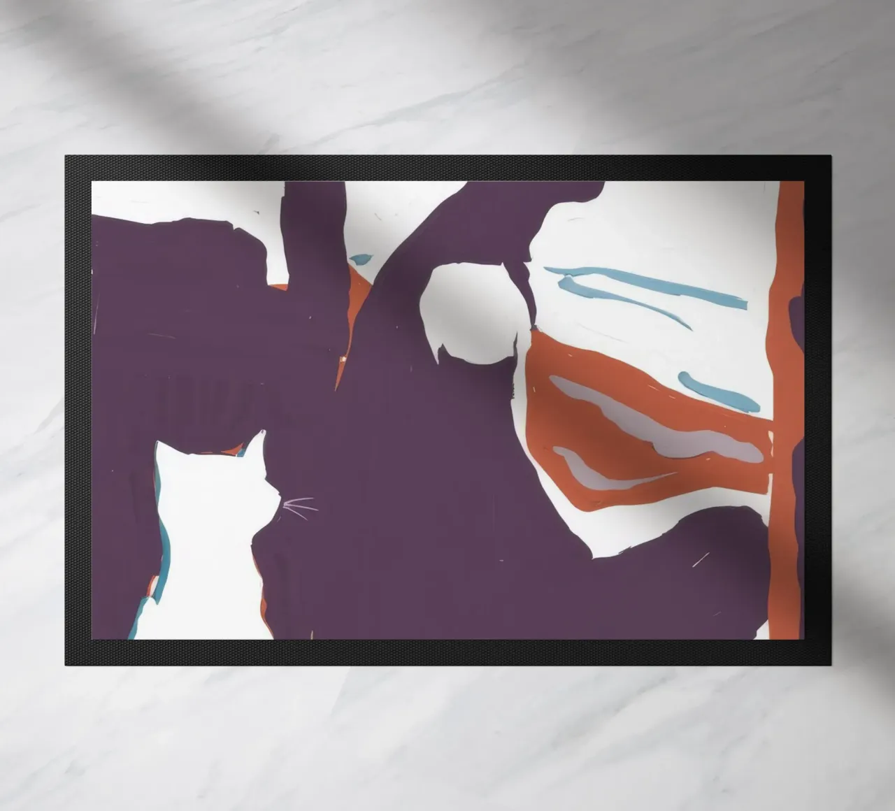 Abstract Forms Play doormat by Lumie Layers