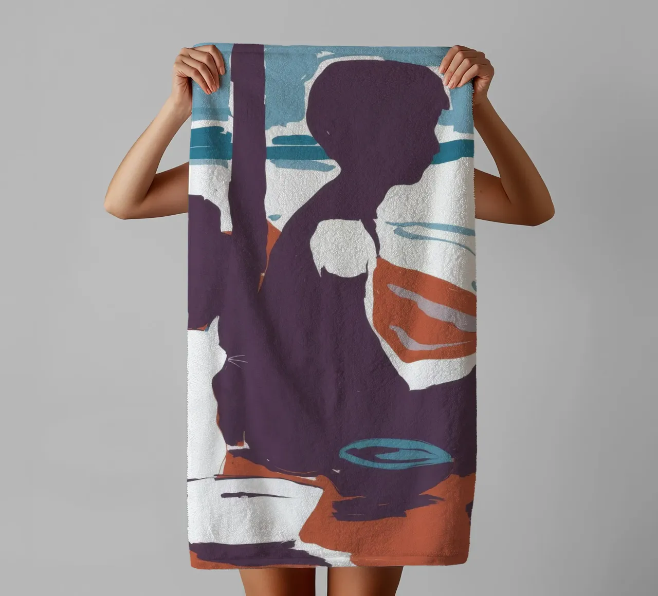 Abstract Forms Play towel by Lumie Layers