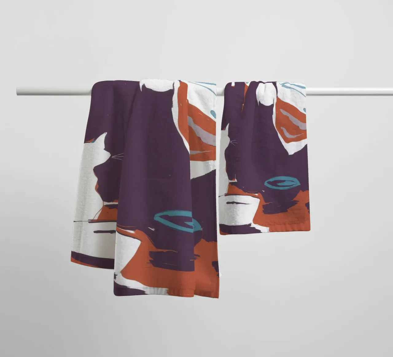 Abstract Forms Play towel by Lumie Layers