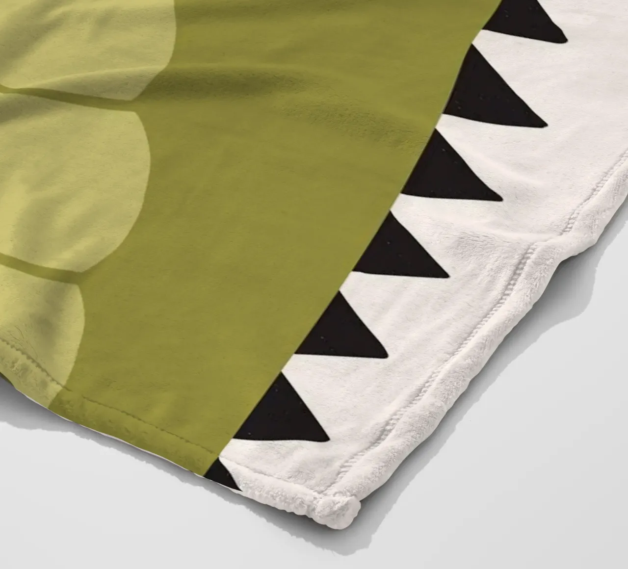 Crocodile, Animal Portrait fleece blanket by The Printed Sparrow