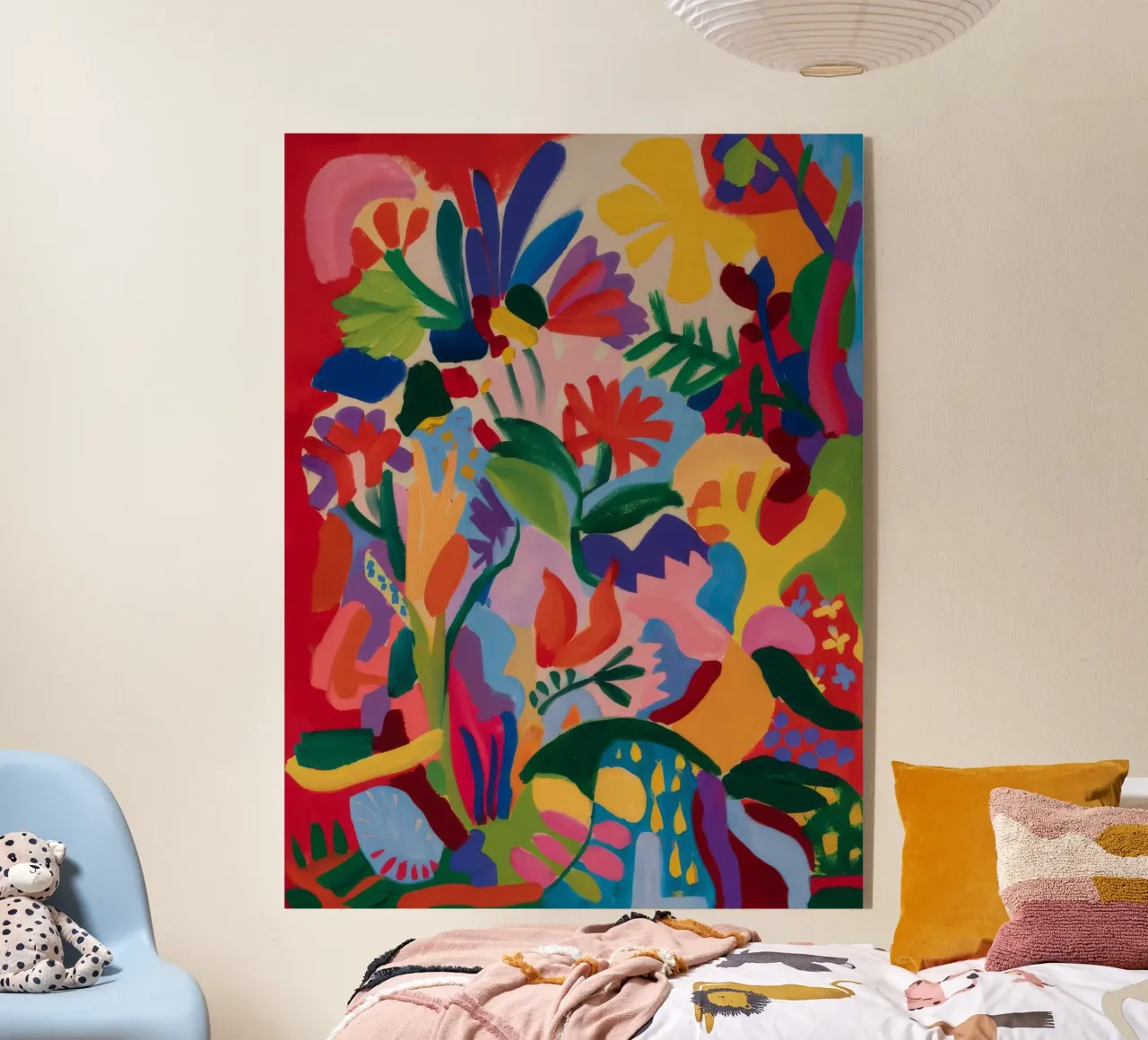 Chromatischer Dschungelaufstand Acryl-Glas von Vivid Reverie