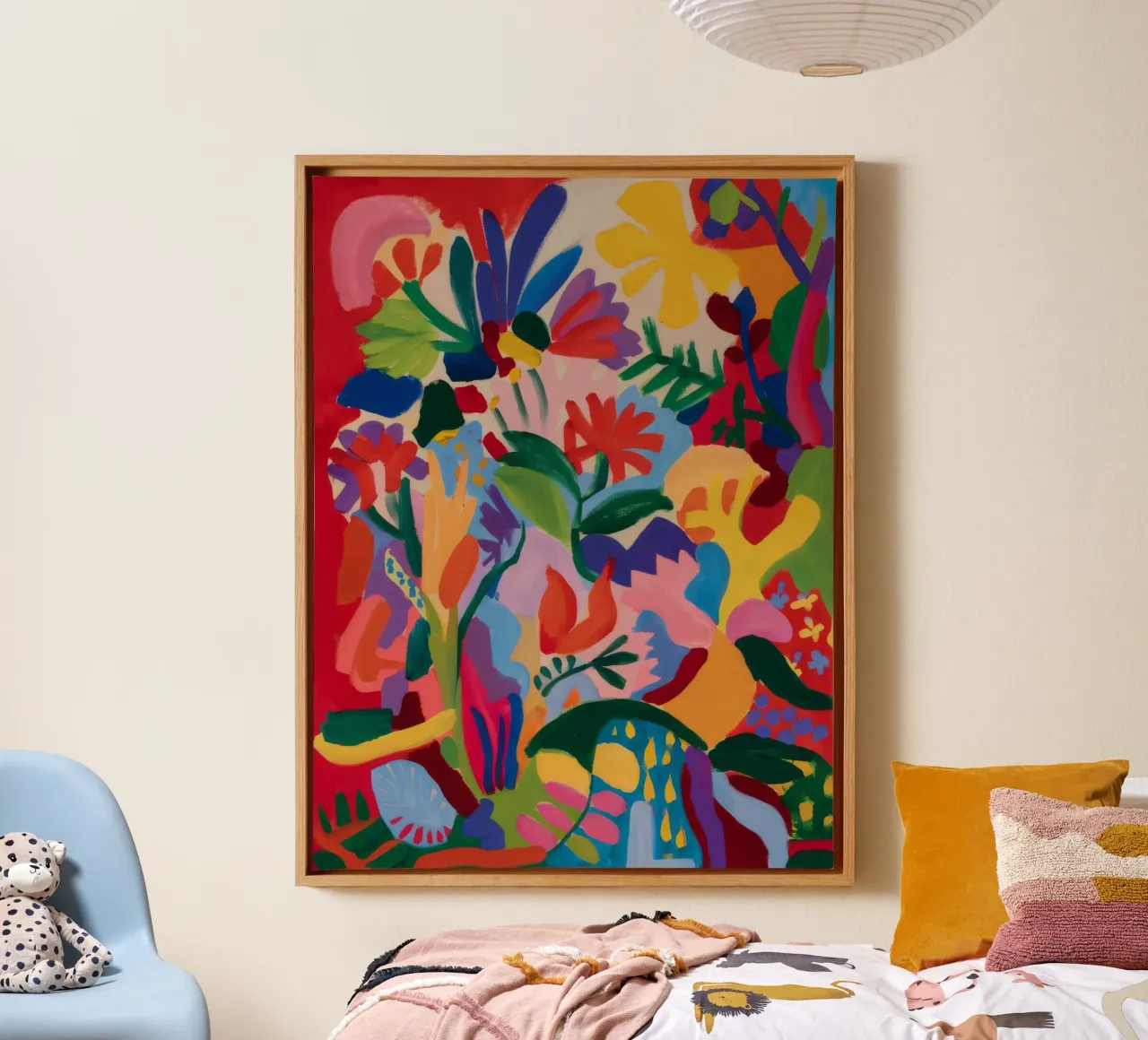 Jungle Chromatic Riot tela con Cornice a cassetta da Vivid Reverie