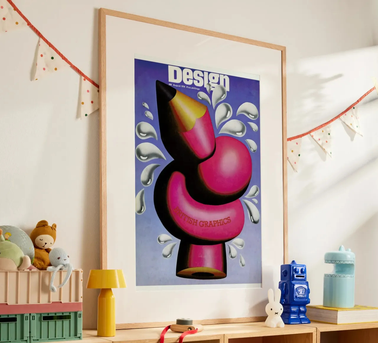 1970 August Design Magazine poster da Hemingway Design