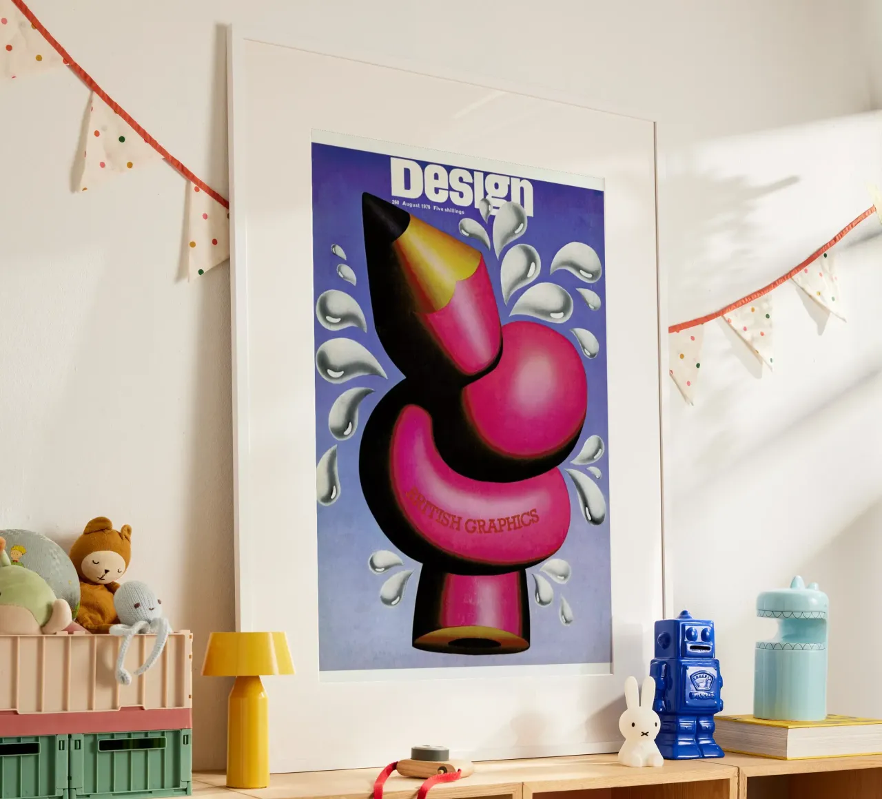 1970 August Design Magazine poster da Hemingway Design