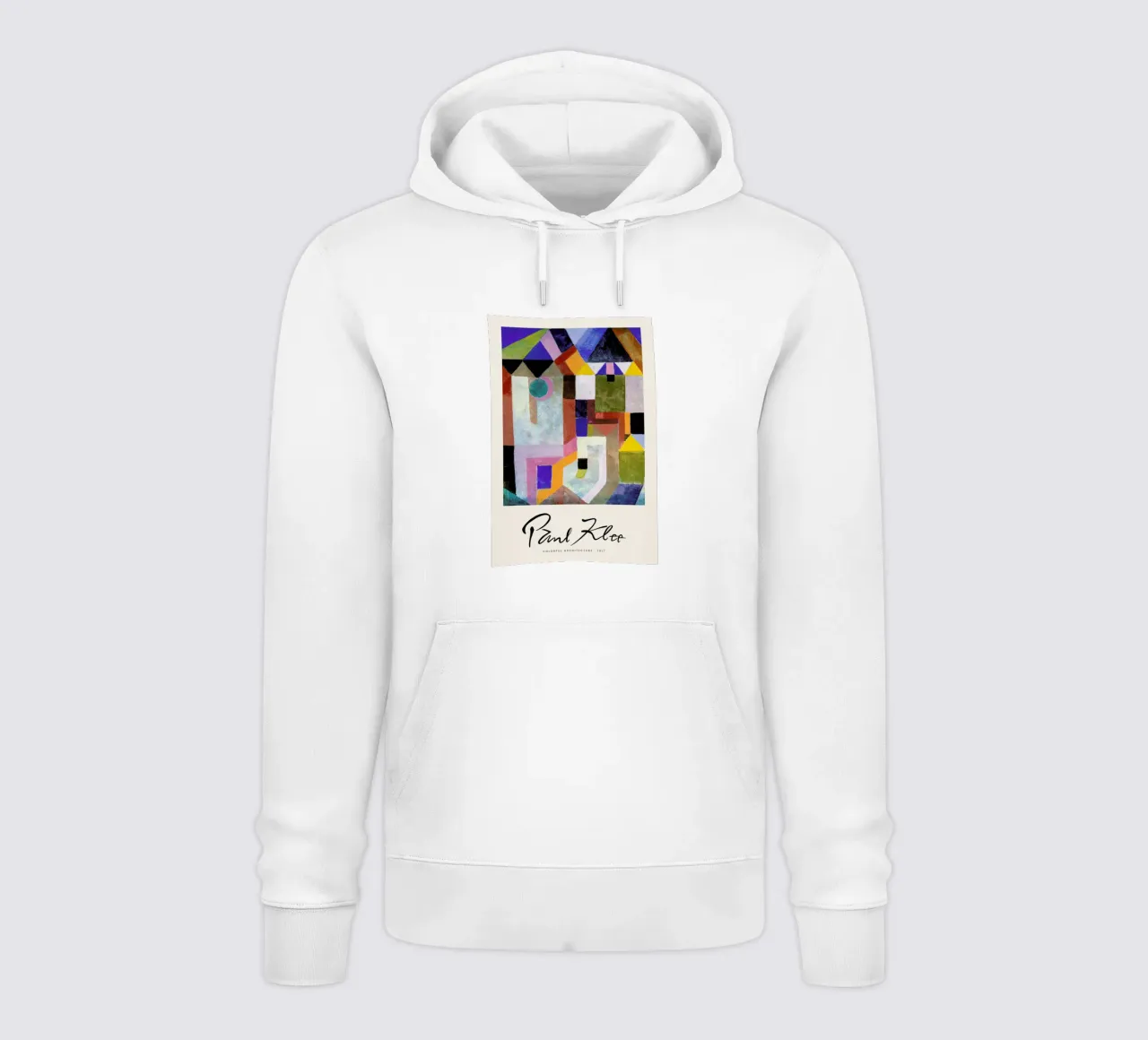 Klee - Colourful Architecture felpa con cappuccio da Vintage by JUNIQE