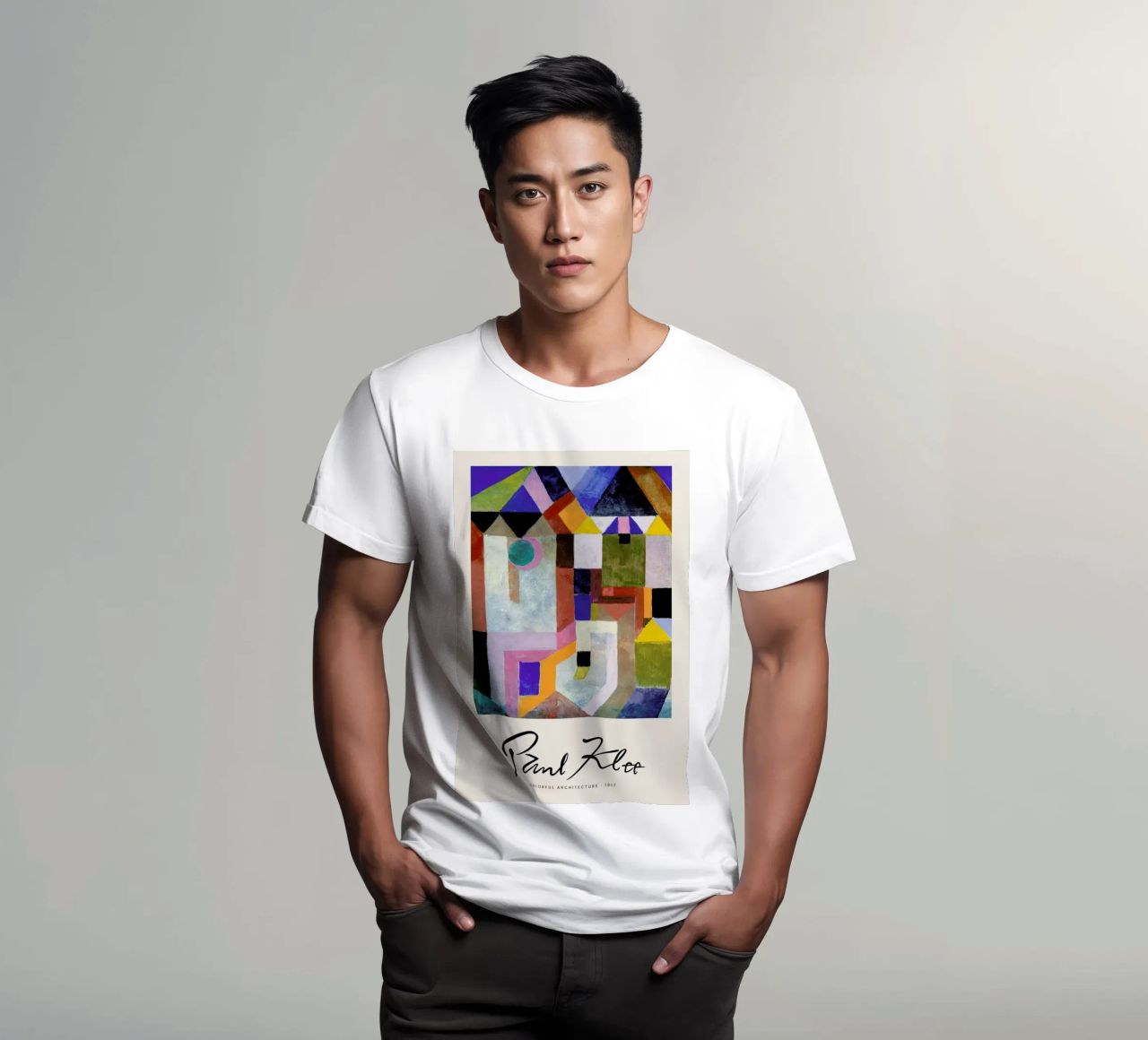 Klee - Colourful Architecture t-shirt da Vintage by JUNIQE