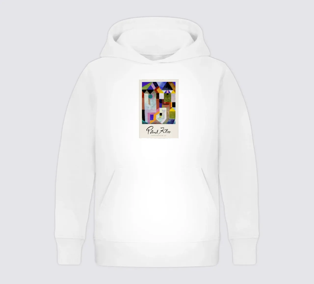 Klee - Colourful Architecture felpa bambino con cappuccio da Vintage by JUNIQE