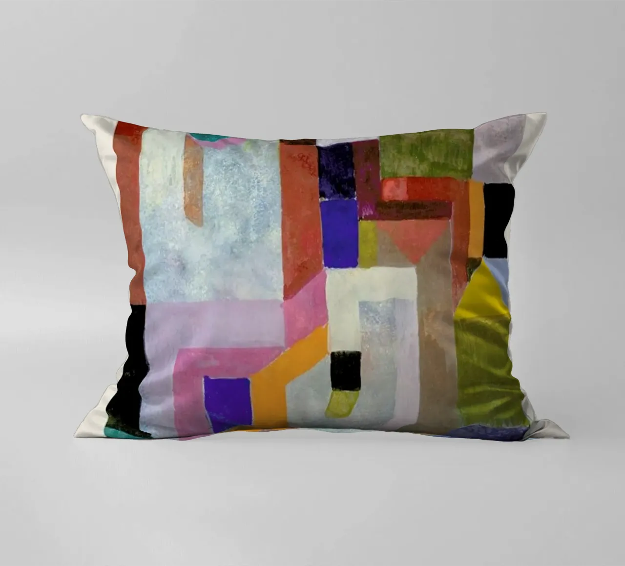Klee - Colourful Architecture cuscino da Vintage by JUNIQE