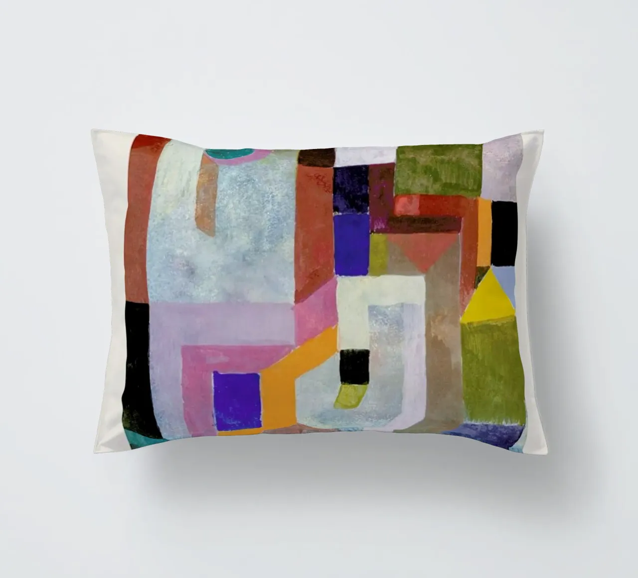 Klee - Colourful Architecture cuscino da Vintage by JUNIQE