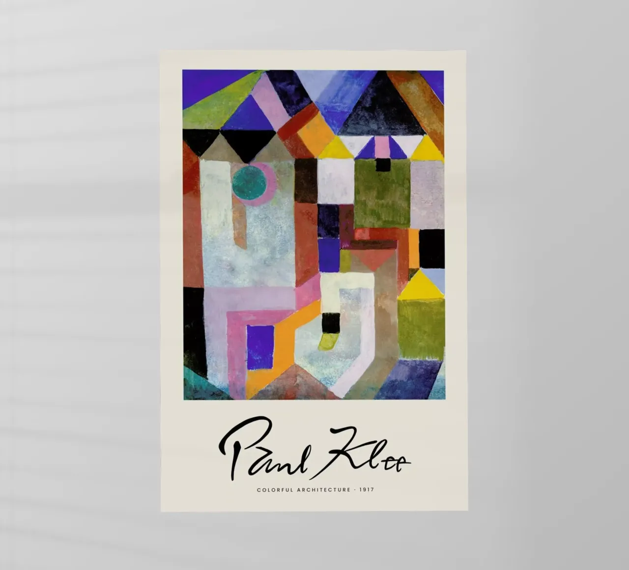 Klee - Colourful Architecture pellicola backlit da Vintage by JUNIQE