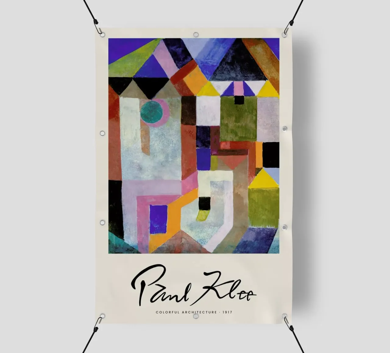 Klee - Colourful Architecture telo in pvc da Vintage by JUNIQE