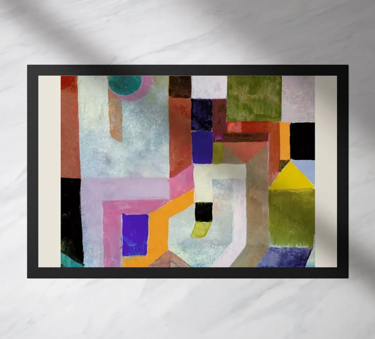 Klee - Colourful Architecture paillasson de Vintage by JUNIQE