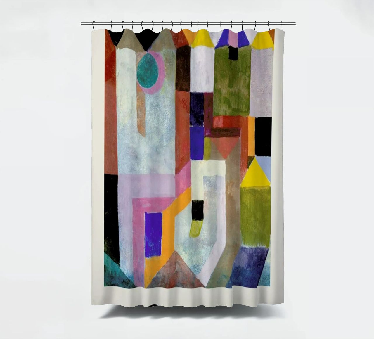 Klee - Colourful Architecture tenda da doccia da Vintage by JUNIQE