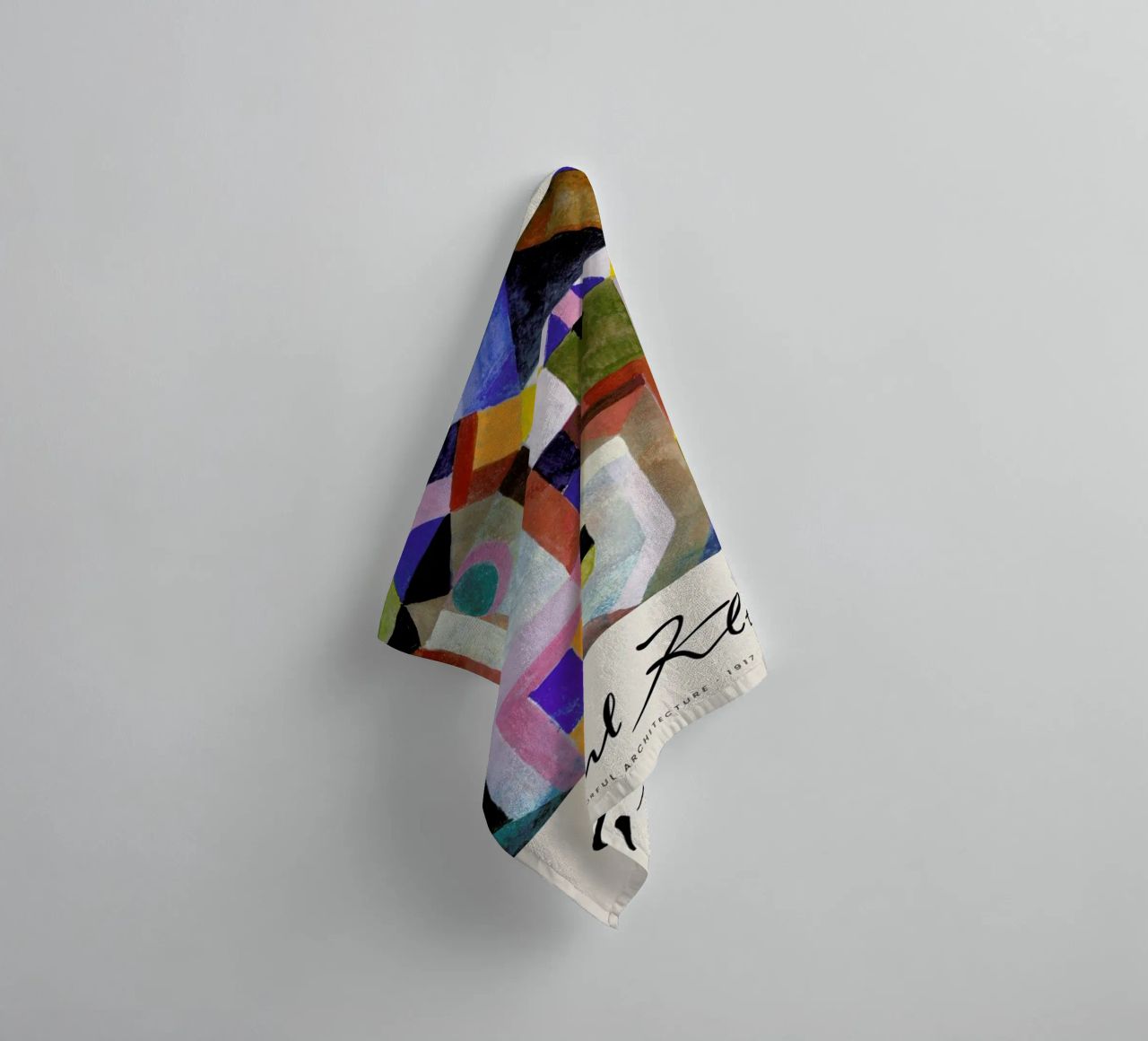 Klee - Colourful Architecture asciugamano da bagno da Vintage by JUNIQE