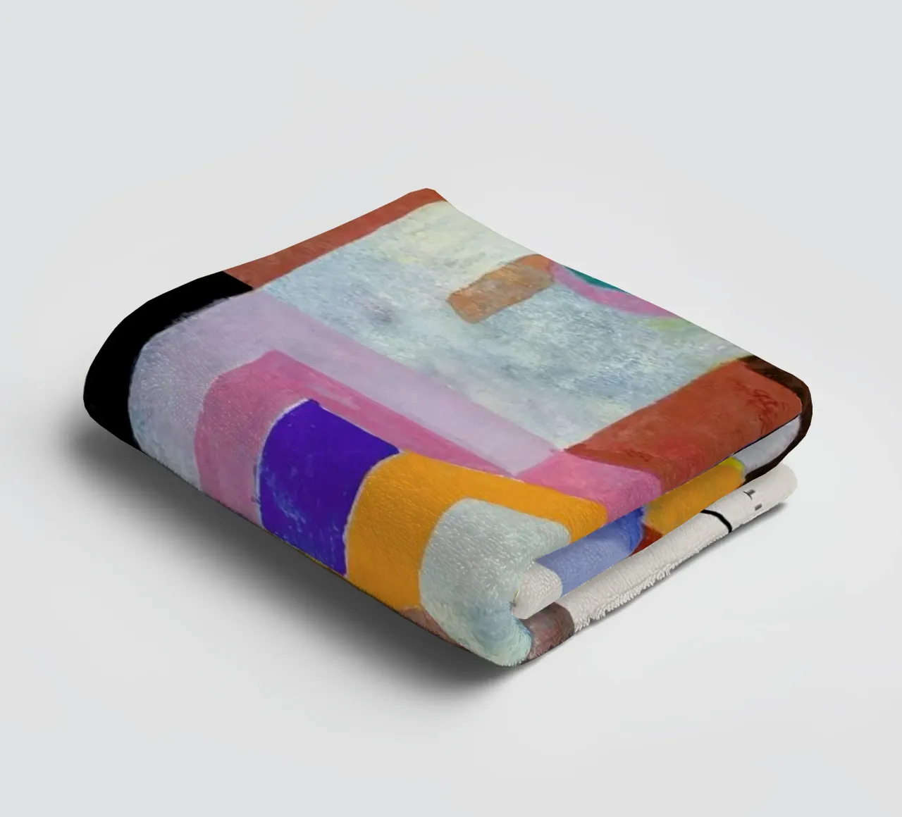 Klee - Colourful Architecture towel by Vintage by JUNIQE