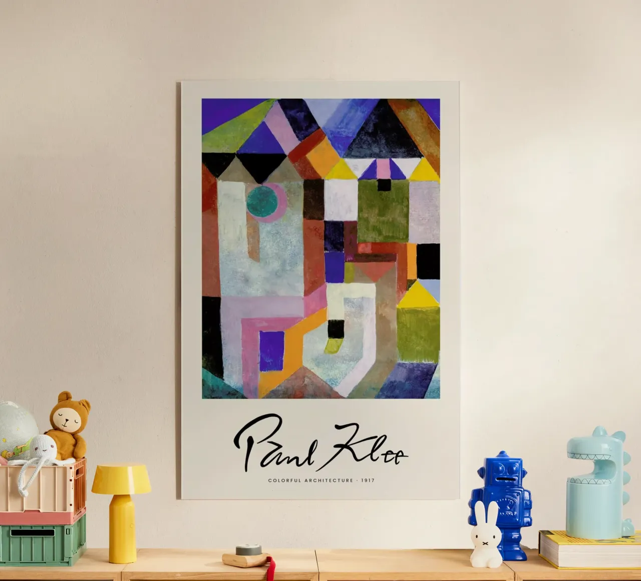 Klee - Colourful Architecture plexiglass da Vintage by JUNIQE