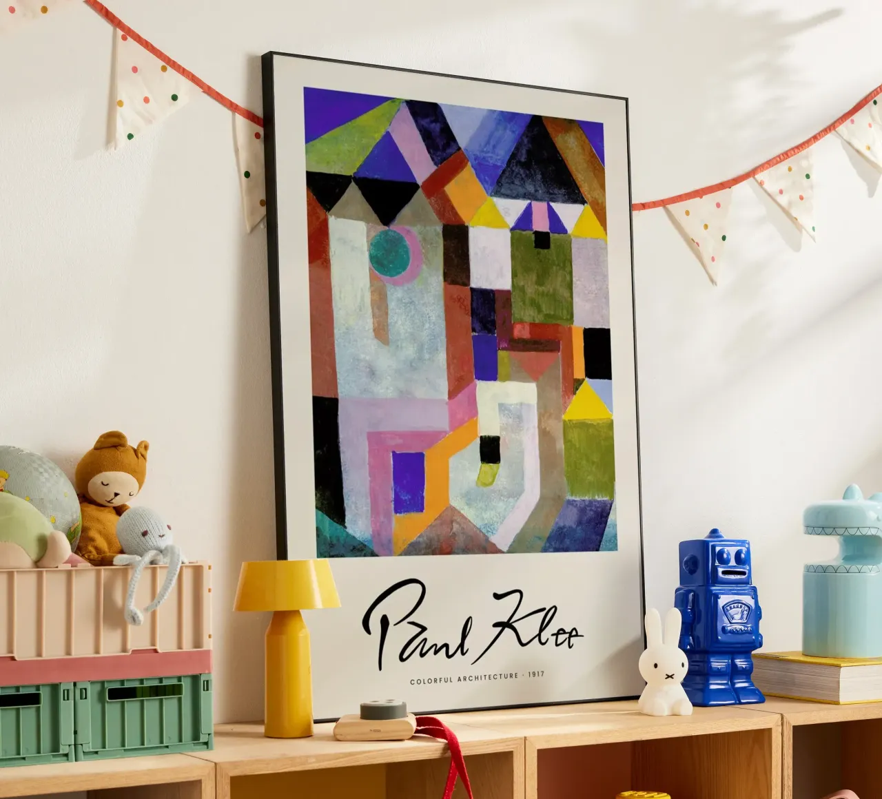 Klee - Colourful Architecture alluminio dibond da Vintage by JUNIQE