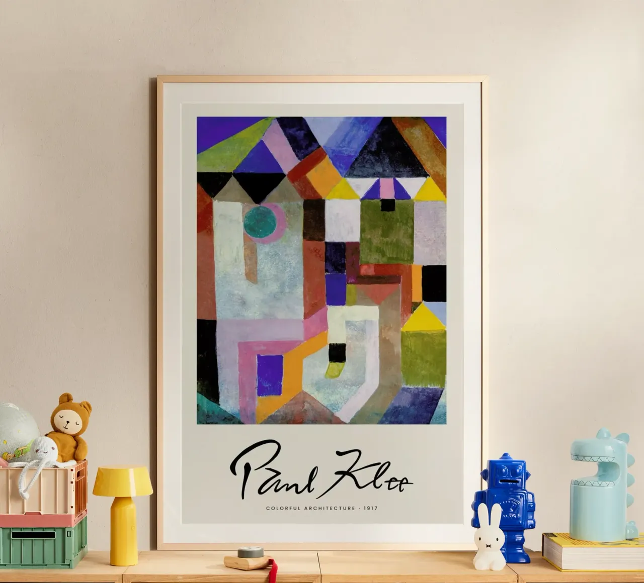Klee - Colourful Architecture poster de Vintage by JUNIQE