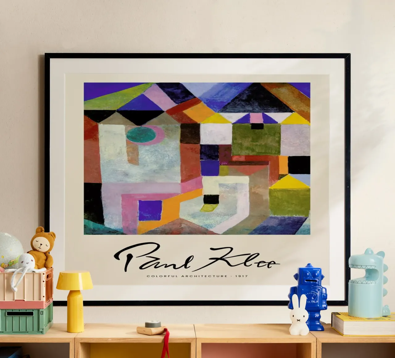 Klee - Colourful Architecture poster de Vintage by JUNIQE