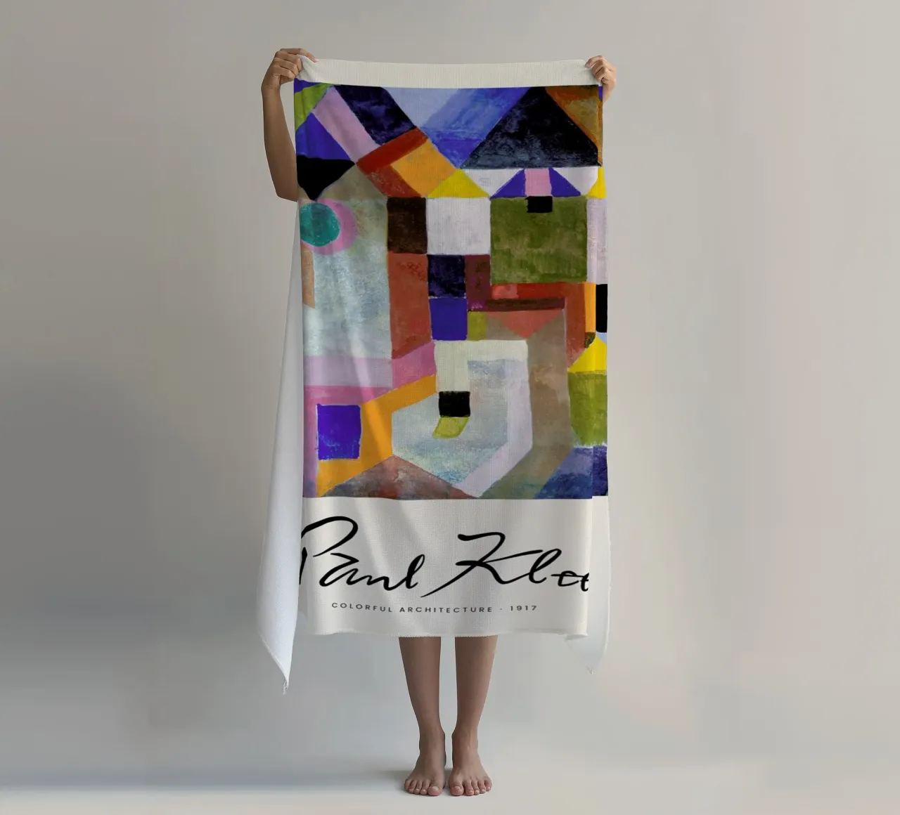 Klee - Colourful Architecture telo mare da Vintage by JUNIQE