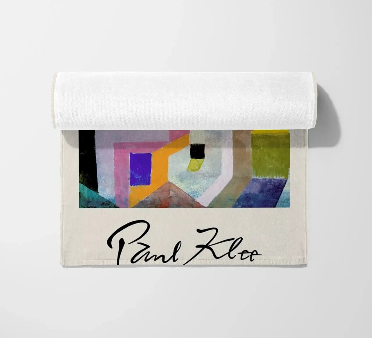 Klee - Colourful Architecture Strandtuch von Vintage by JUNIQE