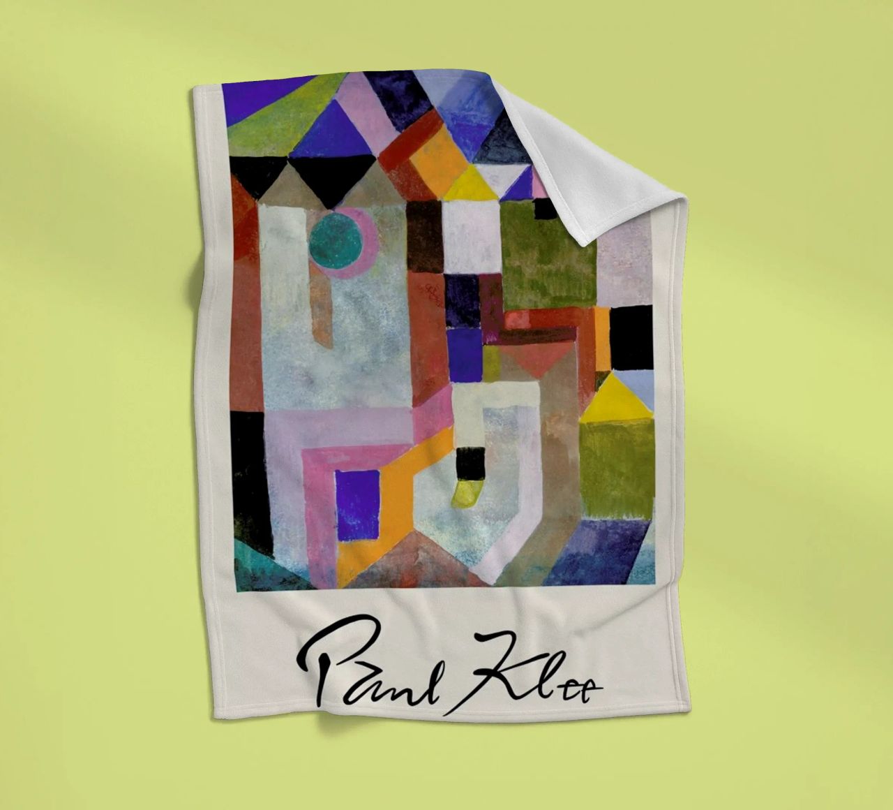Klee - Colourful Architecture coperta in pile da Vintage by JUNIQE