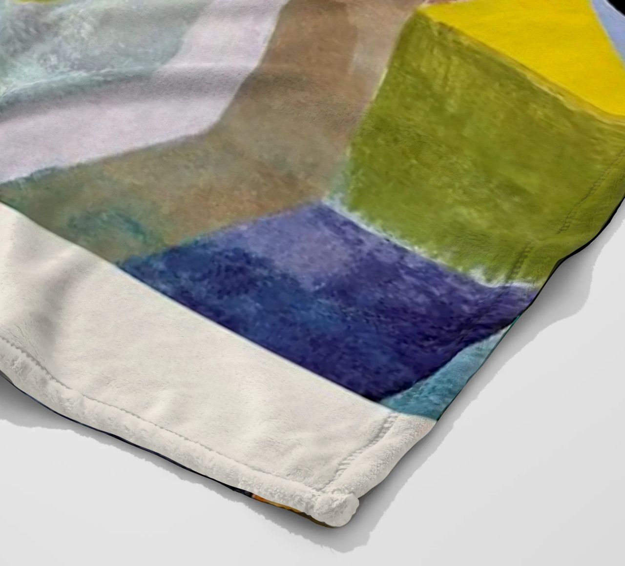 Klee - Colourful Architecture coperta in pile da Vintage by JUNIQE