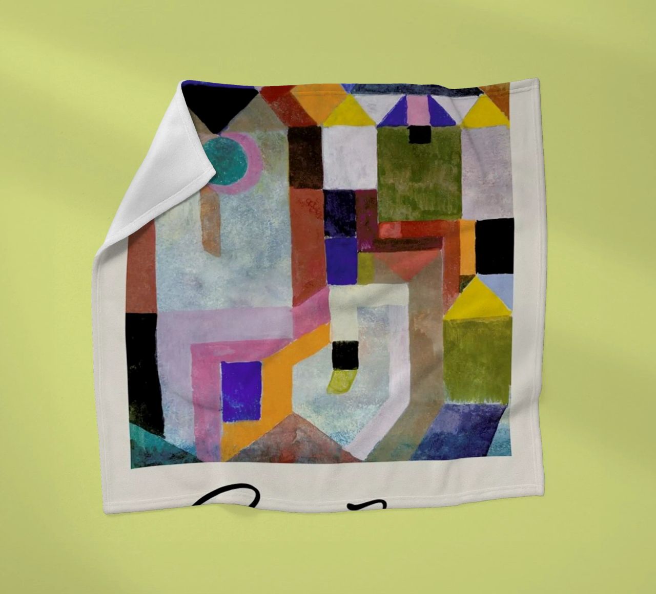 Klee - Colourful Architecture coperta in pile da Vintage by JUNIQE