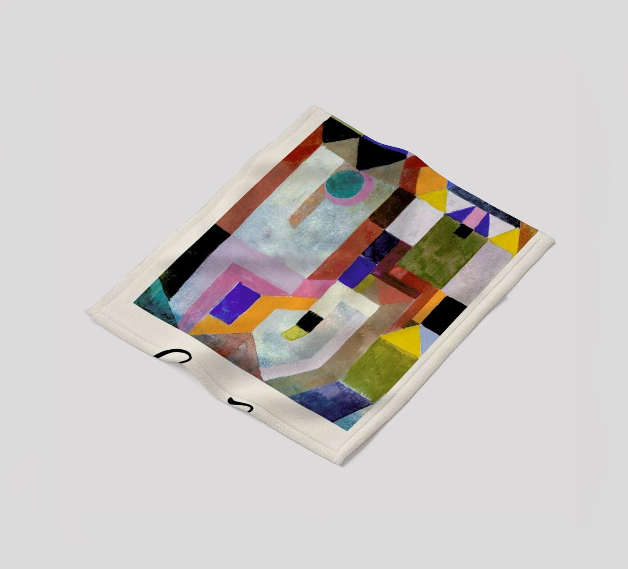 Klee - Colourful Architecture coperta in pile da Vintage by JUNIQE
