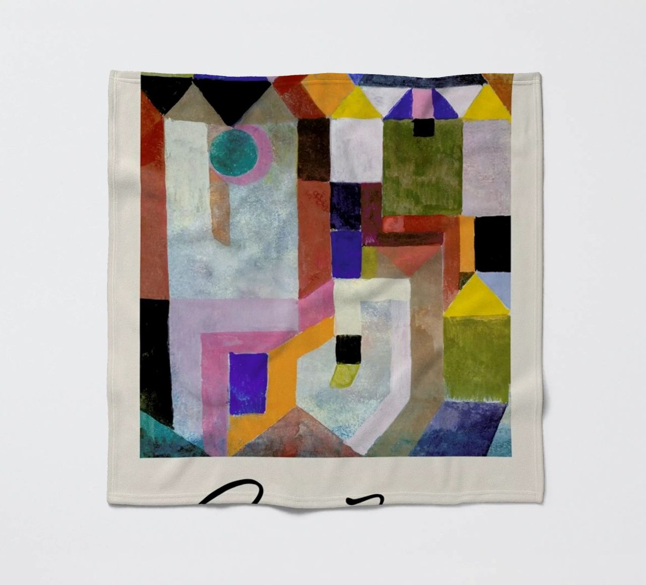 Klee - Colourful Architecture coperta in pile da Vintage by JUNIQE