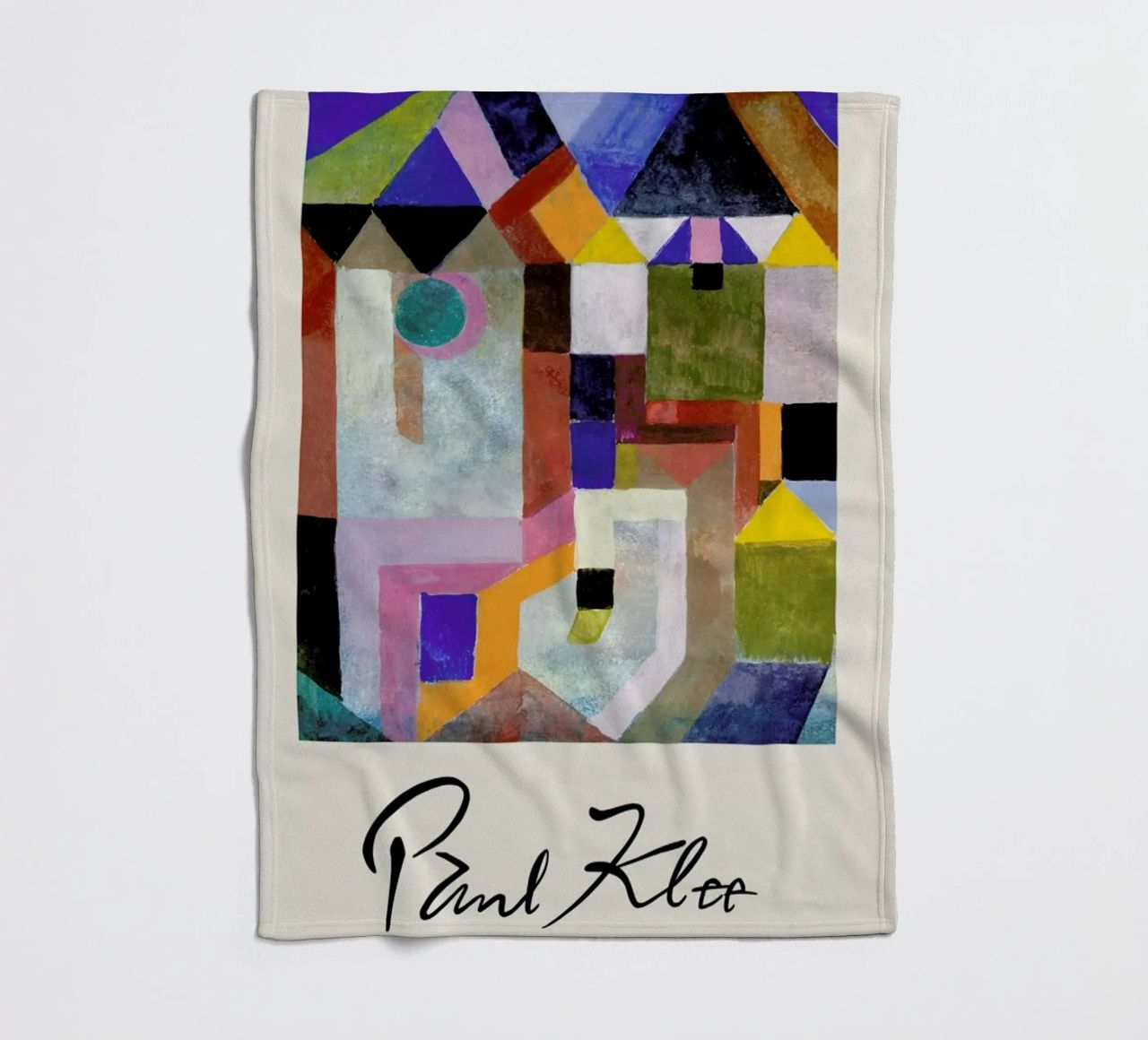Klee - Colourful Architecture coperta in pile da Vintage by JUNIQE