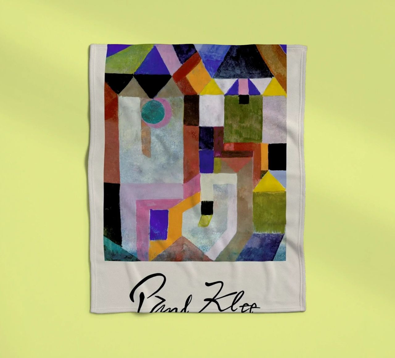Klee - Colourful Architecture coperta in pile da Vintage by JUNIQE