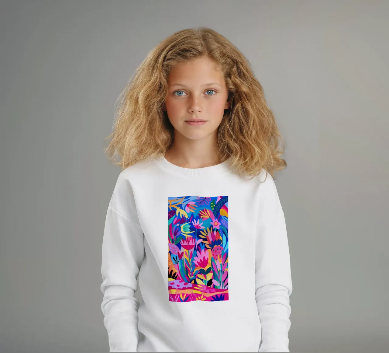 Caos elettrico in fiore felpa bambino da Grande Serene