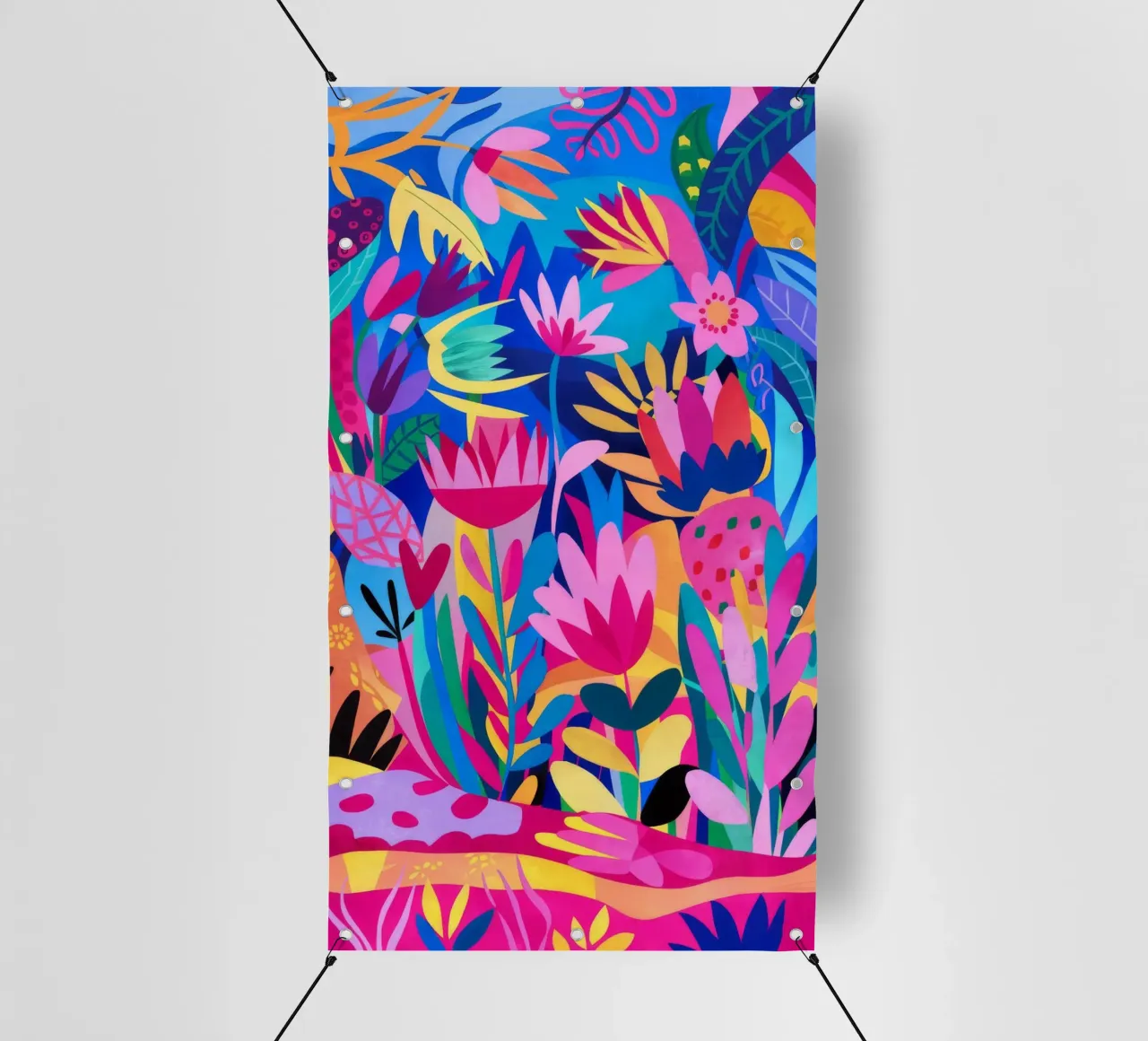 Caos elettrico in fiore telo in pvc da Grande Serene